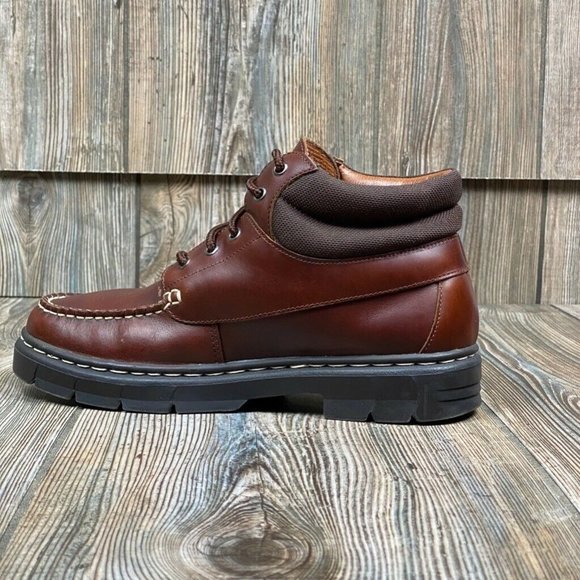 Maine Woods Leather Ankle Boots Brown Lace Padded main image 4